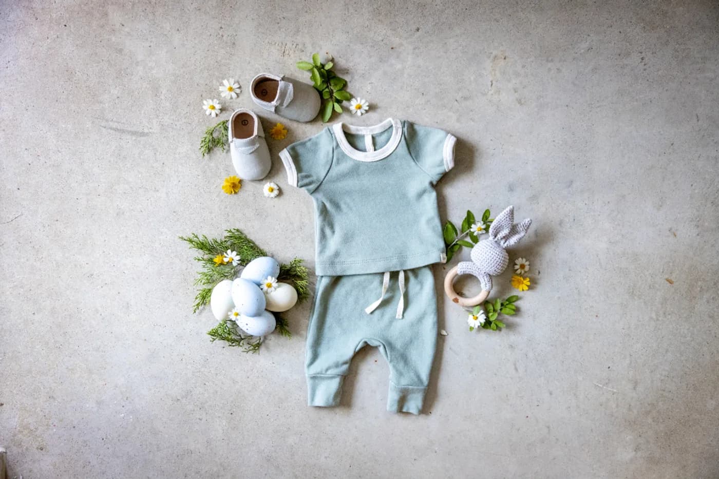 Organic Cotton Romper Set